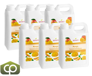 Bossen Mango Concentrated Syrup 1.56 kg (64 fl. oz.) - Bubble Tea Elixir(6/Case)