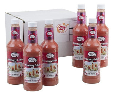 Master of Mixes 1 Liter Strawberry Colada Mix - Creamy Coconut (12/Case)