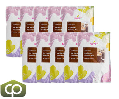 Bossen Iced Mocha Bubble Tea Powder Mix 2.2 lb. (1 kg) | Rich Chocolatey Mocha Flavor(10/Case)