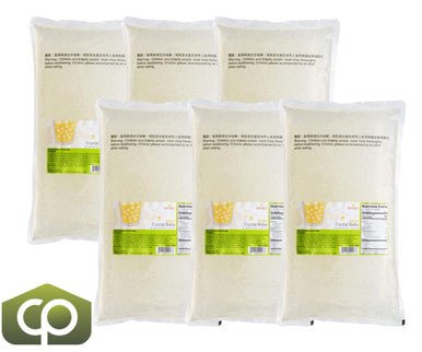 Bossen 2 kg (4.4 lb.) Original Crystal Boba in Syrup - Bubble Tea Sensation(6/Case)