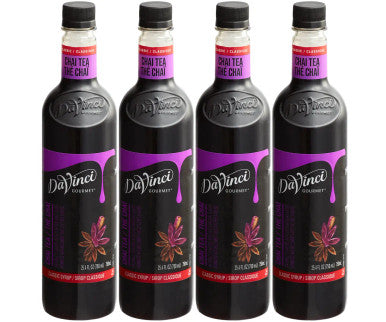 DaVinci Gourmet 750 mL Chai Tea Concentrate (4 Pack)