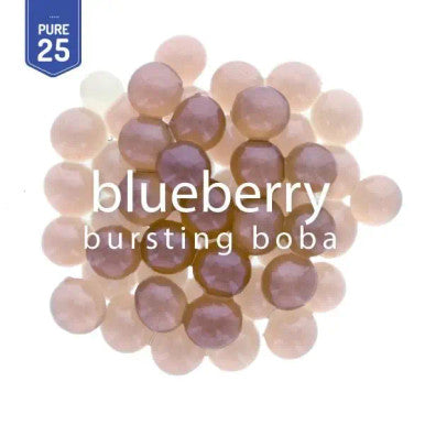 Bossen Pure25 Blueberry Bursting Boba 7.04 lb. (3.19 kg) - 4/Case | Bursting with Real