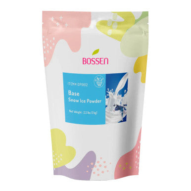 Bossen Bubble Tea Milk Snow Ice Powder Mix 2.2 lb. (1 kg) | Rich Cream Flavor(10/Case)