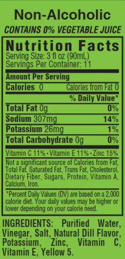 Pickle Juice Chaser Master Case 1 Litre (6/Pack)