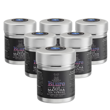 Wild Hibiscus b'Lure Butterfly Pea Flower Blue Matcha Tea Powder | 1.06 oz. (30 g) | 6/CASE