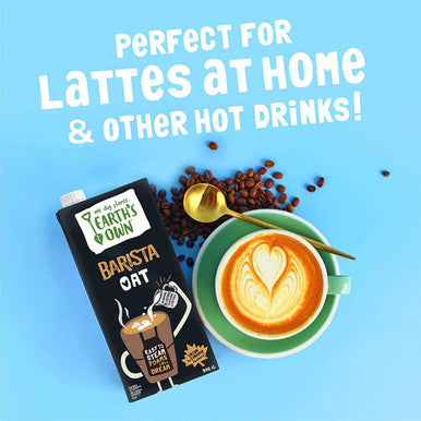 Earth's Own Oat Milk Barista Edition - 946mL - Plant-Based, Dairy-Free, Vegan, Nut-Free, Shelf-Stable  -12/CASE