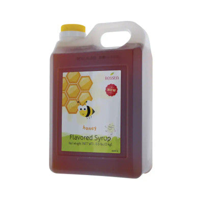 Bossen Honey Bubble Tea Flavored Syrup 74 fl. oz. (2.19 L) - Real Honey(6/Case)