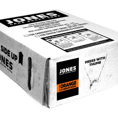Jones Orange & Cream Soda Syrup 3 Gallon Bag in Box - Delicious Orange Flavor