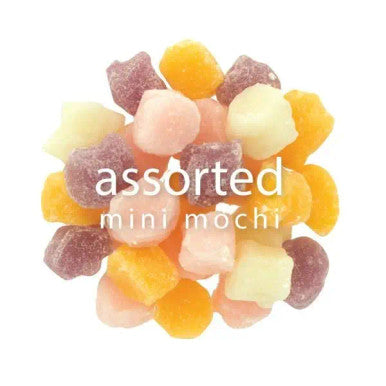 Bossen 10.6 oz. (0.31 kg) Assorted Mini Bubble Tea Mochi Flavored Rice Cakes - 24/Case