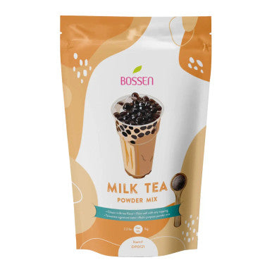 Bossen 2.2 lb/1Kg Milk Bubble Tea Powder Mix | Full-Bodied Black Tea Flavor(10/Case)