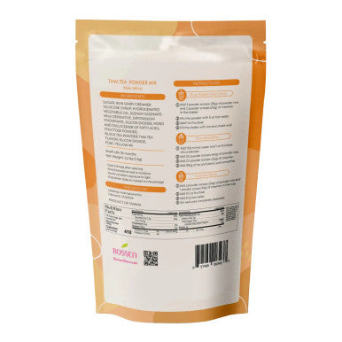Bossen 1 kg (2.2 lb.) Thai Tea Powder Mix - Bubble Tea Bliss(10/Case)