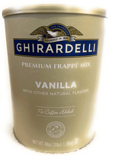 Ghirardelli Vanilla Flavored Frappe Beverage Base 3 lb