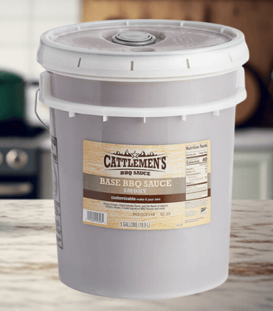 Cattlemen's Smoky Base BBQ Sauce Bulk Food Service-5 Gallon