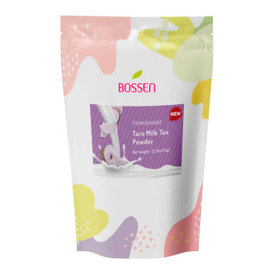 Bossen All-in-One Taro Milk Bubble Tea Powder Mix 2.2 lb. (1 kg) | Rich, Creamy,(10/Case)