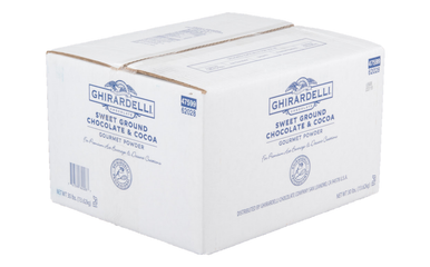 Ghirardelli 30 lb. Sweet Ground Chocolate & Cocoa Powder