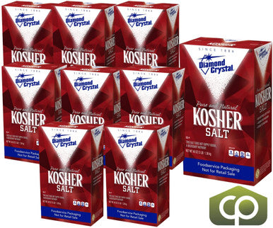 Diamond Crystal Coarse Kosher Salt | 1.36KG/Unit, 9 Units/Case
