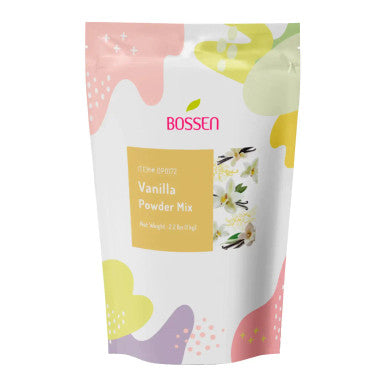 Bossen 1 kg (2.2 lb.) Vanilla Powder Bubble Tea Mix | Classic Sweet Vanilla Flavor(10/Case)