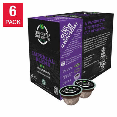 Club Coffee Craft Roasters Imperial Blend Medium Roast - 120 Pods