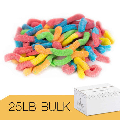 Gummy, Sugar Free Worms - 28 lb. Case