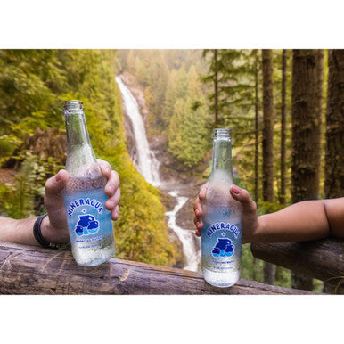 Jarritos Mineragua 370ml Sparkling Water Glass- 24/Case - Canadian Made