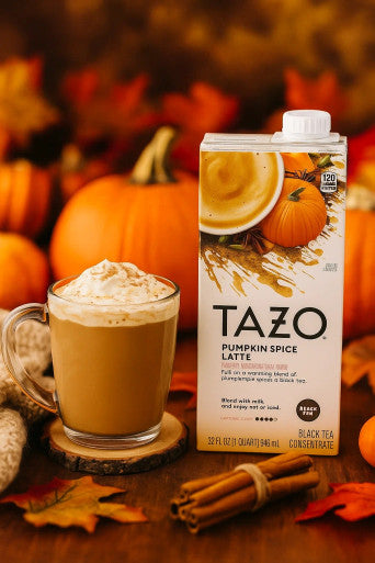 Tazo Pumpkin Spice Latte 1:1 Concentrate - 32 fl. oz.  (12/Case)