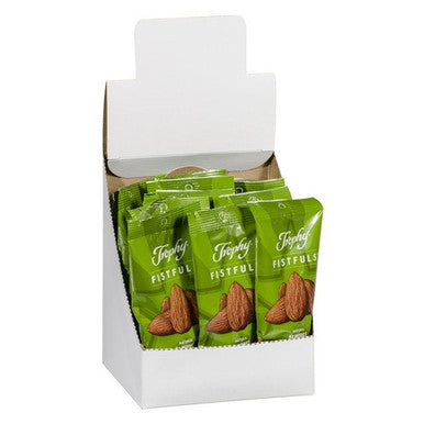 Trophy Fistfuls Natural Almonds, Individually Wrapped Pack | 12X60G/Unit, 4 Units/Case