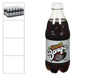 Barqs Root Beer  Pop 500 ML/16.91 ounces (24/Case)