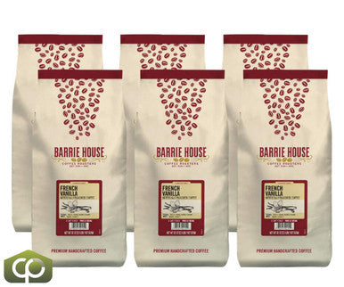 Barrie House 2 lb. - 6/Case French Vanilla Flavored Whole Bean Coffee