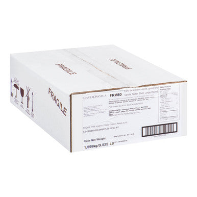 Gastronomia Large Round Vanilla Tartlet Shells | 60UN/Unit, 1 Unit/Case