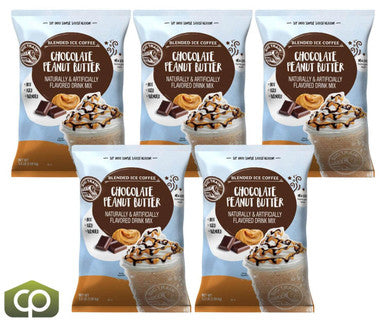 Big Train 3.5 lb. Chocolate Peanut Butter Blended Ice Coffee Mix (5/Case)