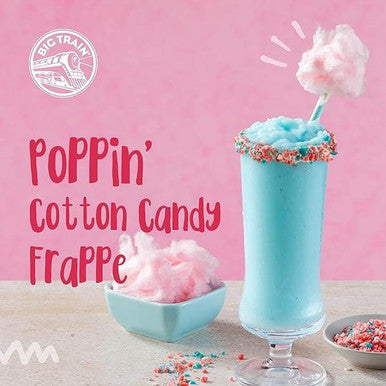 Big Train 3.5 lb. Cotton Candy Kidz Kreamz Blended Creme Frappe Mix (5/Case)