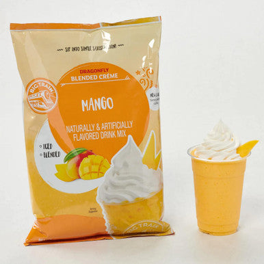 Big Train 3.5 lb. Dragonfly Mango Tropical Blended Creme Frappe Mix (5/Case)