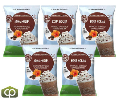 Big Train 3.5 lb. Kona Mocha Rich Blended Ice Coffee Mix (5/Case)