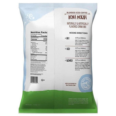 Big Train 3.5 lb. Kona Mocha Rich Blended Ice Coffee Mix (5/Case)