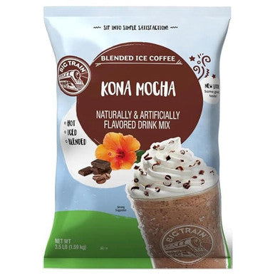Big Train 3.5 lb. Kona Mocha Rich Blended Ice Coffee Mix (5/Case)