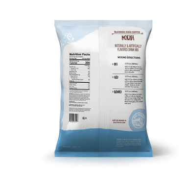 Big Train 3.5 lb. Reduced Sugar Mocha Blended Ice Coffee Mix (5/Case)