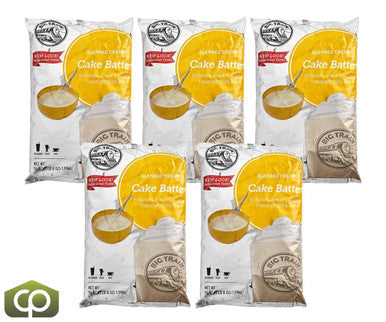 Big Train 3.5 lb. Sweet Bliss Cake Batter Blended Creme Frappe Mix (5/Case)