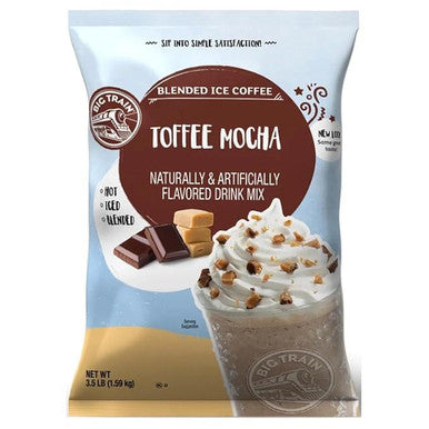 Big Train 3.5 lb. Toffee Mocha Delight Blended Ice Coffee Mix (5/Case)