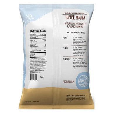 Big Train 3.5 lb. Toffee Mocha Delight Blended Ice Coffee Mix (5/Case)