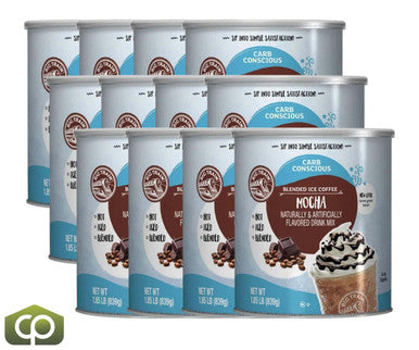 Big Train Low Carb Mocha Blended Ice Coffee Mix 1.85 lbs. Can (12/Case)