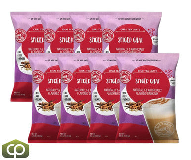 Big Train Spiced Chai Tea Latte Mix - 3.5 lb. - Decadent Spice Blend (8/Case)