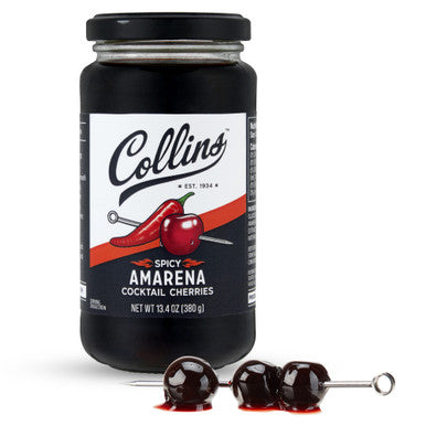 Collins Spicy Amarena Cherries,13.4oz/396ml