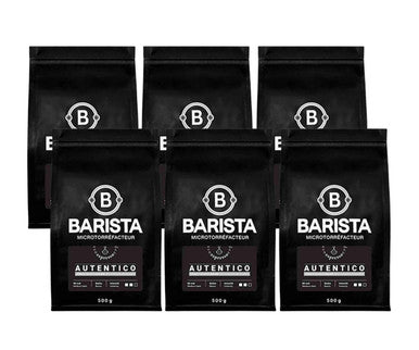 CafÃ© Barista AUTENTICO Medium Blend Coffee Beans - 1.1 lbs / 0.5 kg Bag (6/Case)