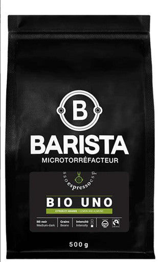 CafÃ© Barista BIO UNO ESPRESSO Medium Blend Coffee Beans 1.1 lbs / 0.5 kg (6/Case)