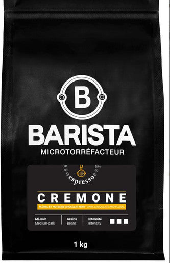 CafÃ© Barista CREMONE Medium Blend Coffee Beans - 1 Kg 2.2 lbs (6/Case)