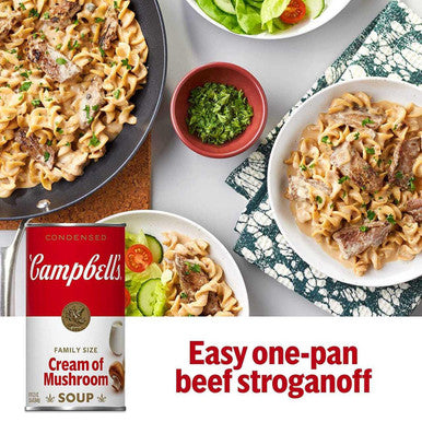 Campbell's Condensed Cream of Mushroom Soup 1.36 L/48oz (12 pack)