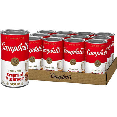 Campbell's Condensed Cream of Mushroom Soup 1.36 L/48oz (12 pack)