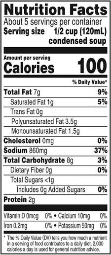 Campbell's Condensed Cream of Mushroom Soup 1.36 L/48oz (12 pack)