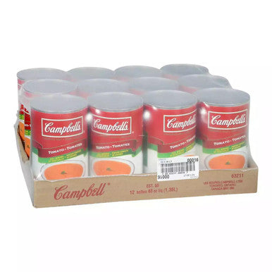 Campbell's Condensed Tomato Soup 1.36 L/48oz (12 pack)