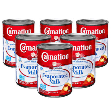 Carnation Evaporated Milk - 6 Ã— 354mL | Creamy and Versatile Dairy Addition